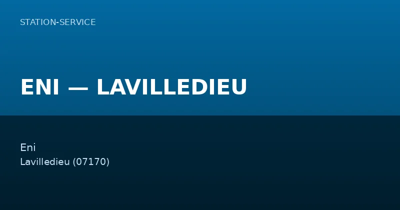 ENI — LAVILLEDIEU