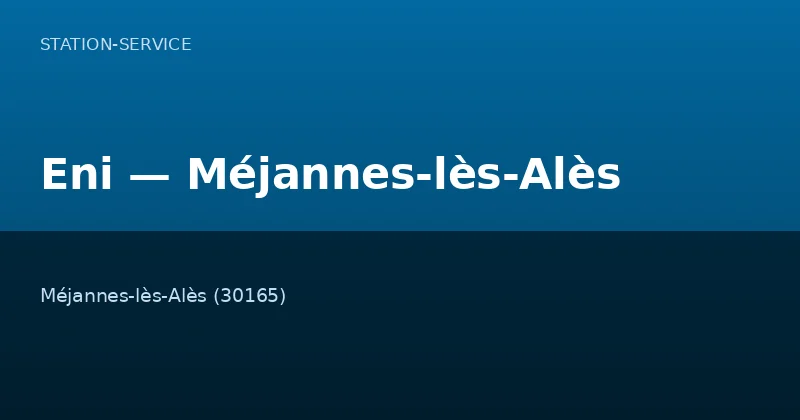 Eni — Méjannes-lès-Alès