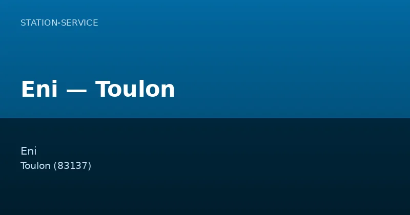 Eni — Toulon