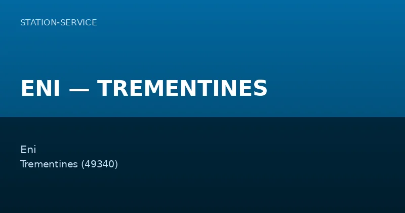 ENI — TREMENTINES