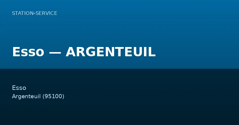 Esso — ARGENTEUIL