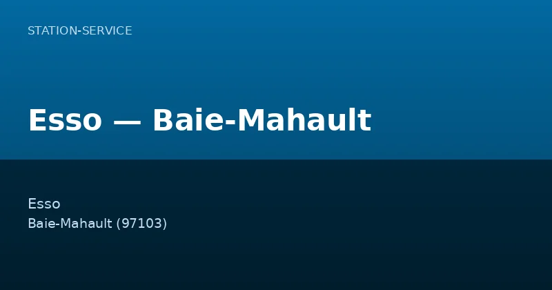 Esso — Baie-Mahault