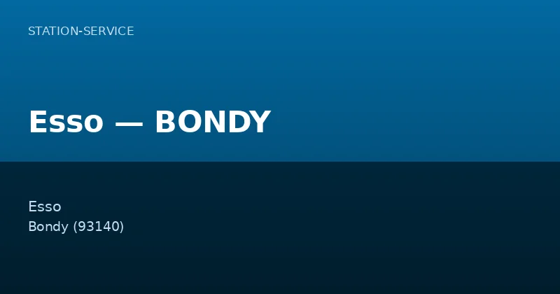 Esso — BONDY