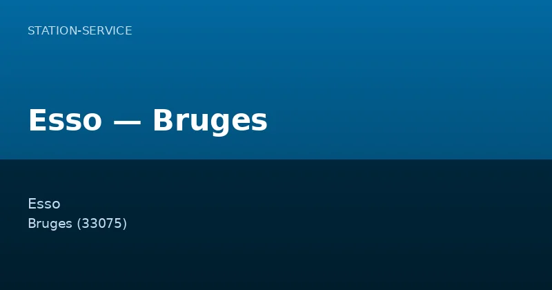 Esso — Bruges