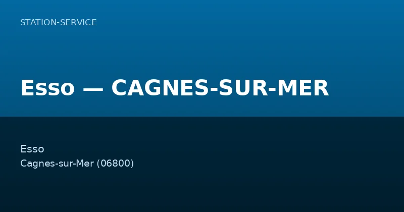 Esso — CAGNES-SUR-MER