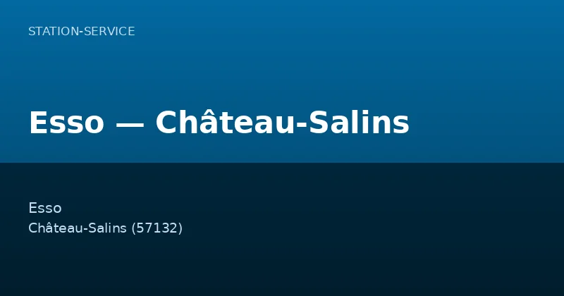 Esso — Château-Salins