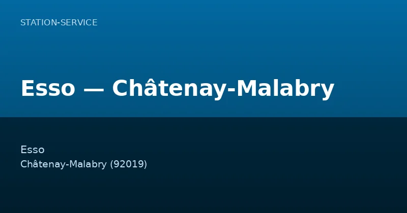Esso — Châtenay-Malabry