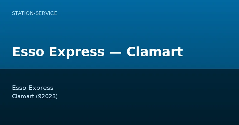 Esso Express — Clamart