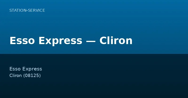 Esso Express — Cliron