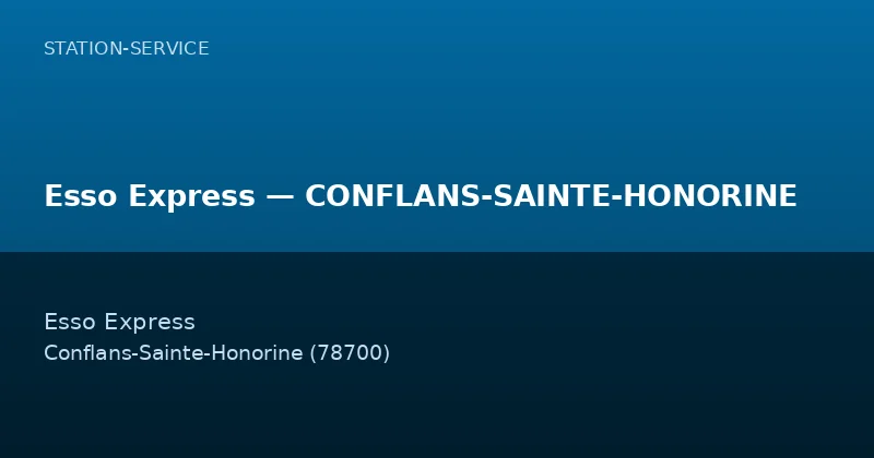 Esso Express — CONFLANS-SAINTE-HONORINE