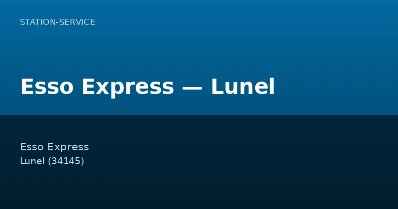 Esso Express — Lunel