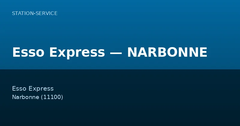 Esso Express — NARBONNE