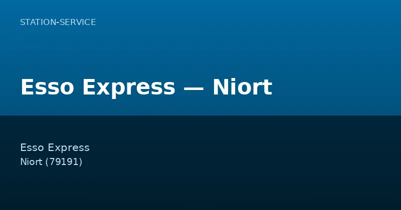 Esso Express — Niort