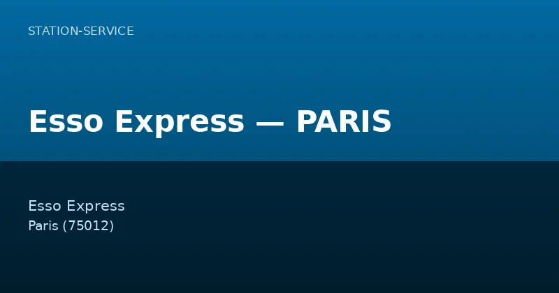Esso Express — PARIS