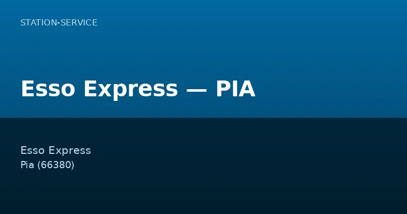 Esso Express — PIA