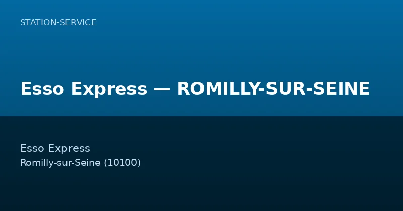 Esso Express — ROMILLY-SUR-SEINE