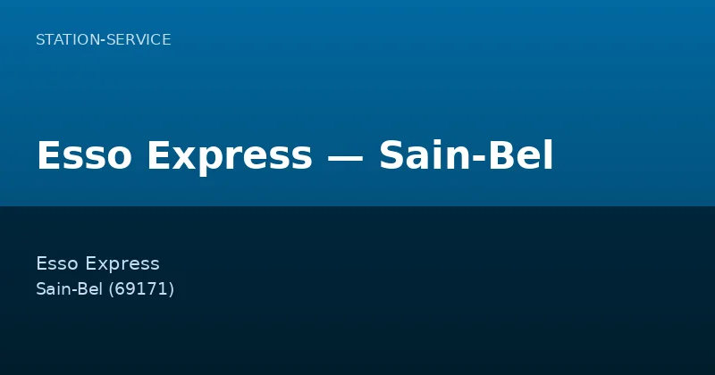 Esso Express — Sain-Bel