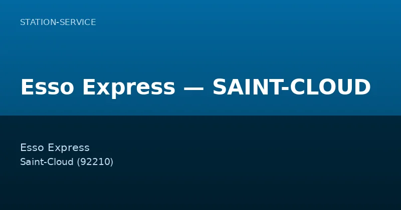 Esso Express — SAINT-CLOUD