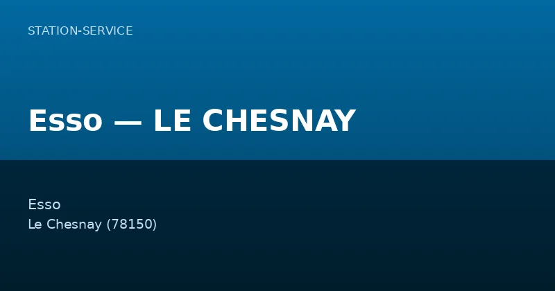 Esso — LE CHESNAY