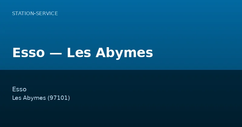 Esso — Les Abymes