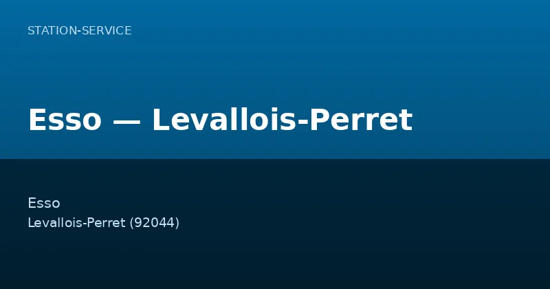 Esso — Levallois-Perret