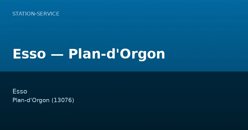 Esso — Plan-d'Orgon