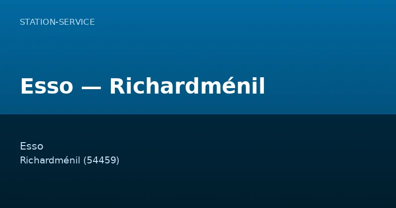 Esso — Richardménil