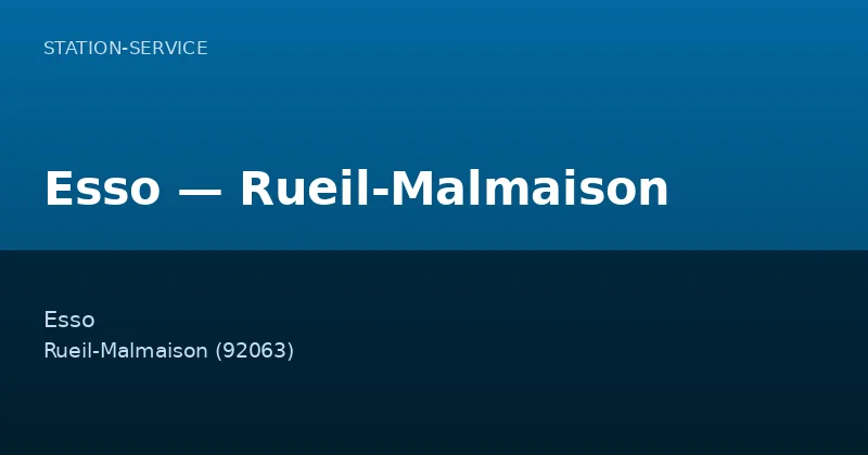 Esso — Rueil-Malmaison