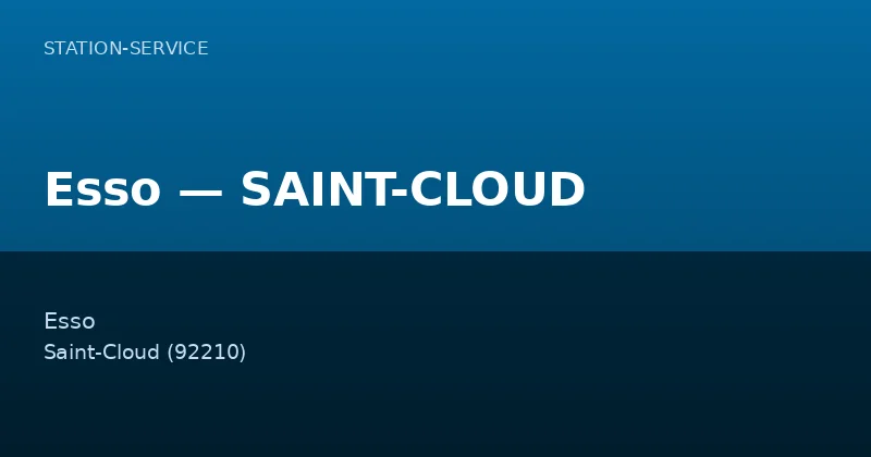 Esso — SAINT-CLOUD