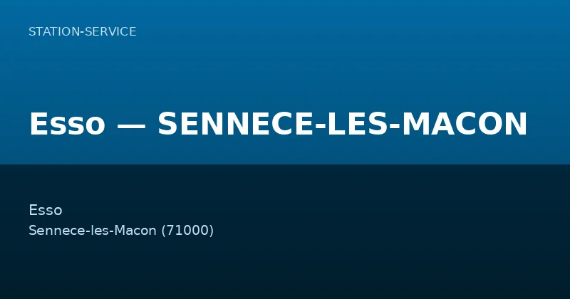Esso — SENNECE-LES-MACON