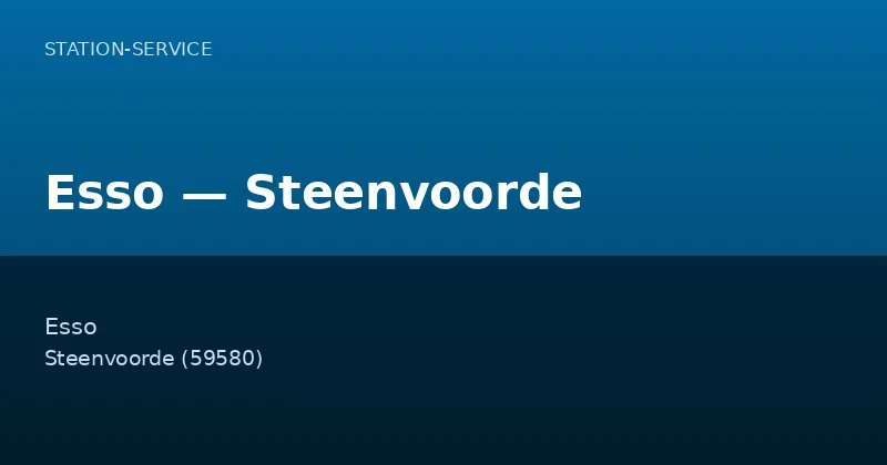 Esso — Steenvoorde