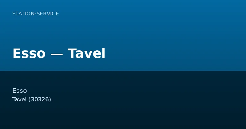 Esso — Tavel