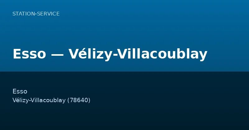 Esso — Vélizy-Villacoublay