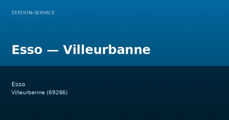 Esso — Villeurbanne