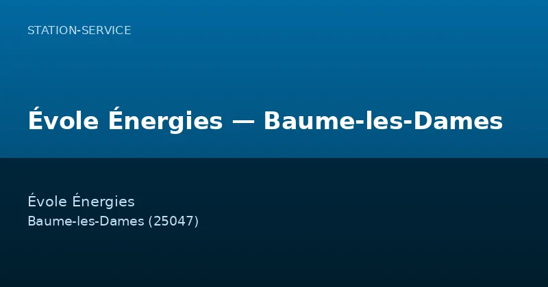 Évole Énergies — Baume-les-Dames