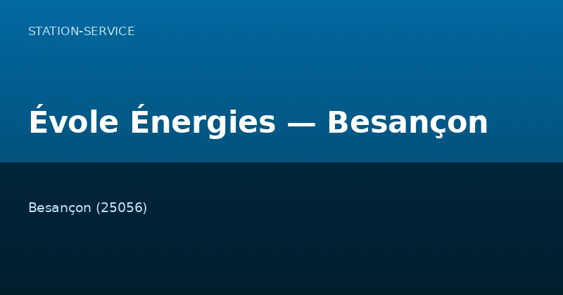 Évole Énergies — Besançon