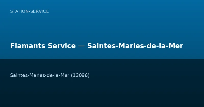 Flamants Service — Saintes-Maries-de-la-Mer