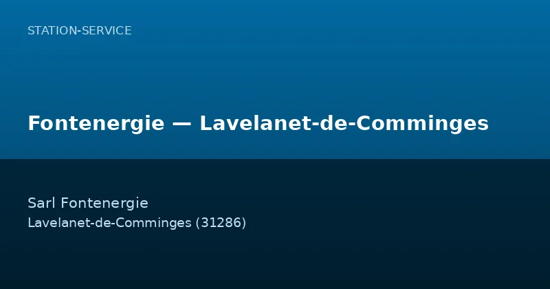 Fontenergie — Lavelanet-de-Comminges