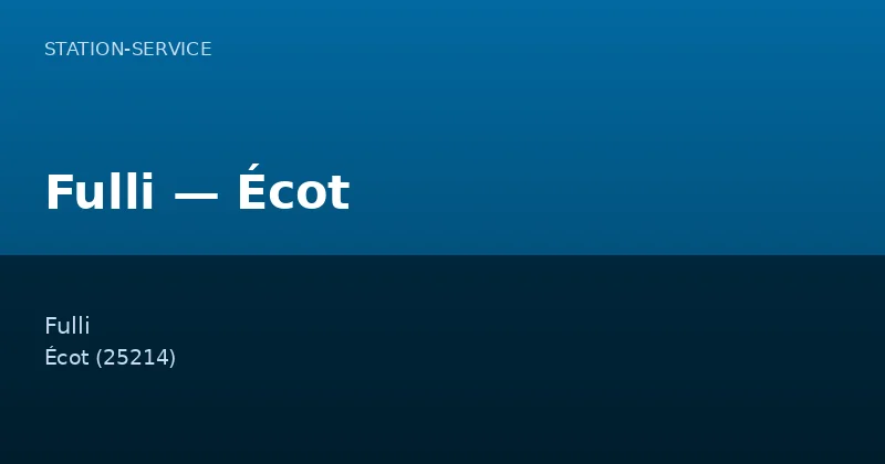 Fulli — Écot