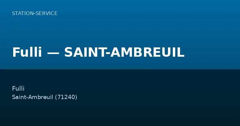 Fulli — SAINT-AMBREUIL