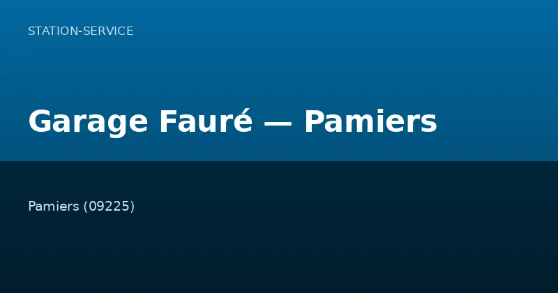 Garage Fauré — Pamiers