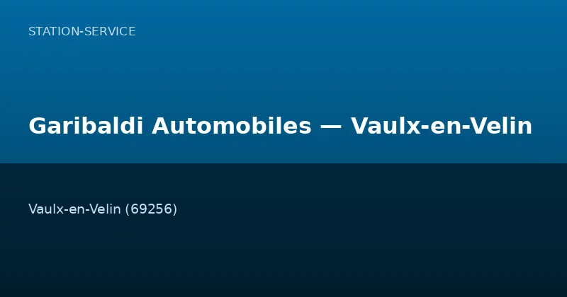 Garibaldi Automobiles — Vaulx-en-Velin
