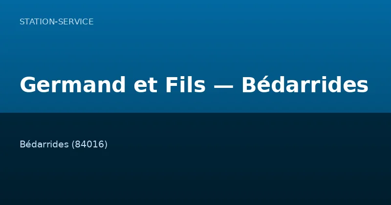 Germand et Fils — Bédarrides