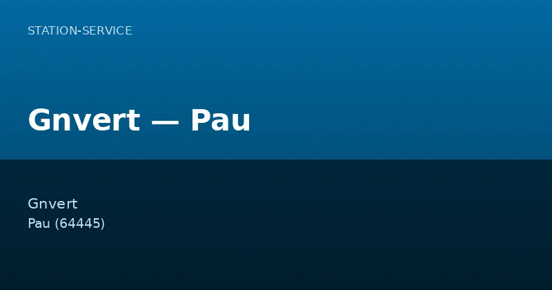 Gnvert — Pau