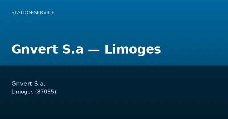 Gnvert S.a — Limoges