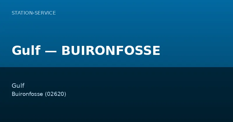 Gulf — BUIRONFOSSE