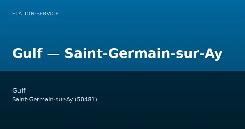 Gulf — Saint-Germain-sur-Ay