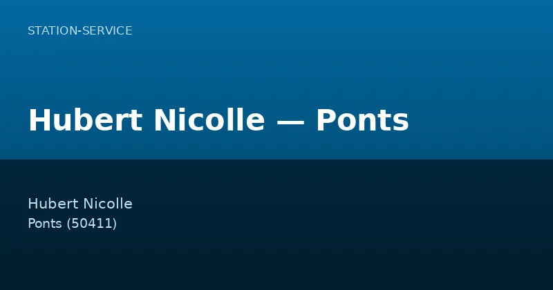 Hubert Nicolle — Ponts