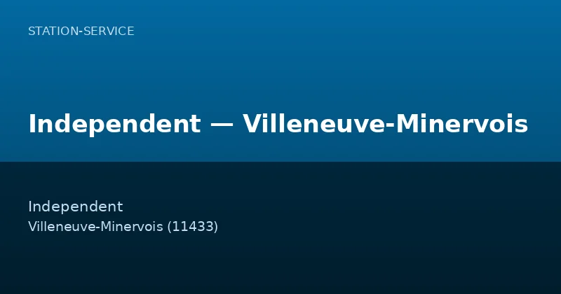 Independent — Villeneuve-Minervois