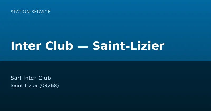 Inter Club — Saint-Lizier